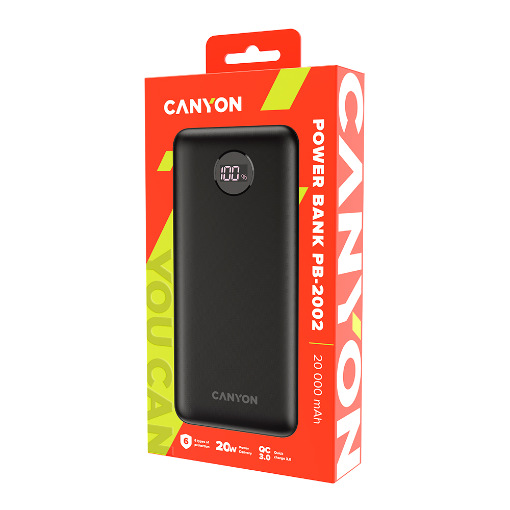 CANYON Power Bank PB-2002, Black