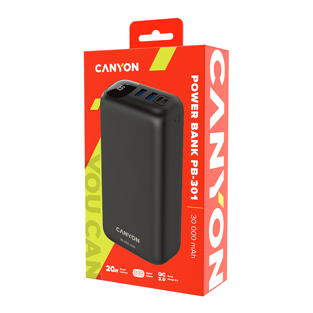 CANYON Power Bank PB-301, Black