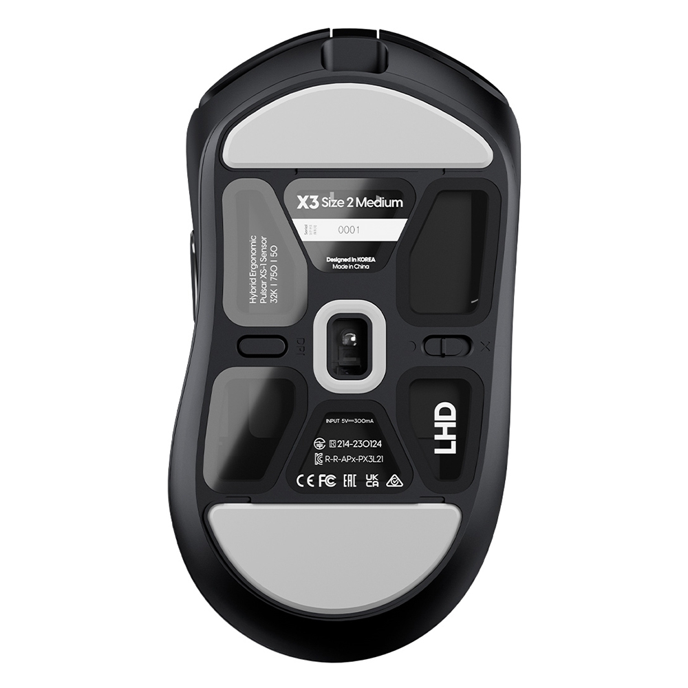 Pulsar X3 LHD Medium Wireless, Black