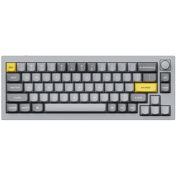 Keychron Q2 Knob, Gateron G Pro Brown Switch, Grey, US