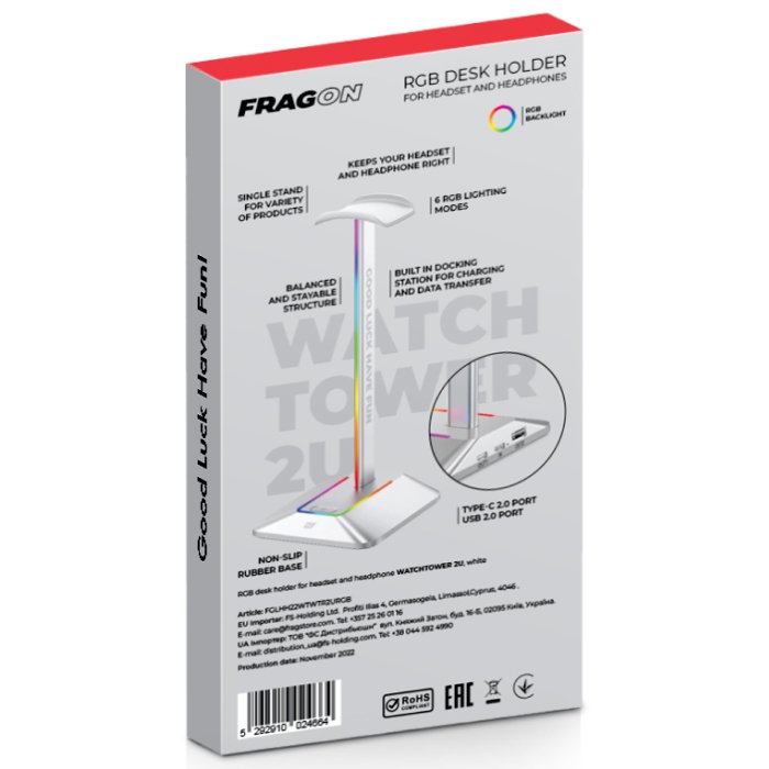 GLHF - Watchtower 2U RGB, Silver