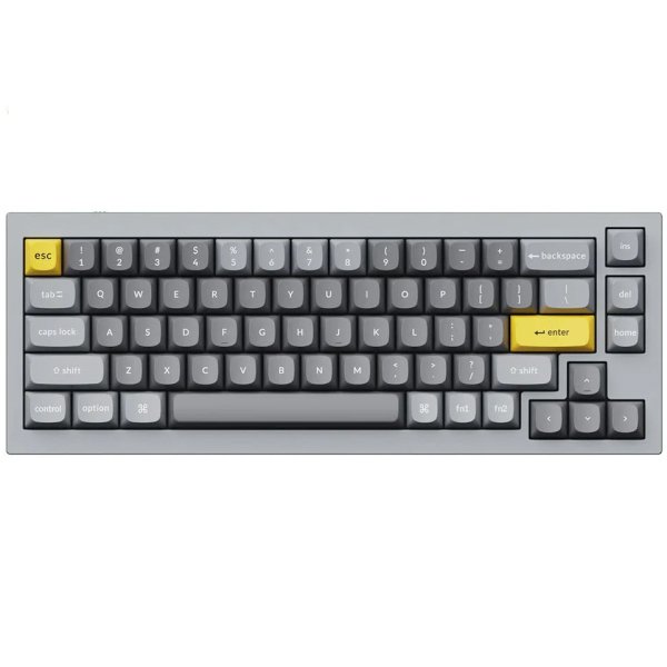 Keychron Q2, Gateron G Pro Brown Switch, Grey, US