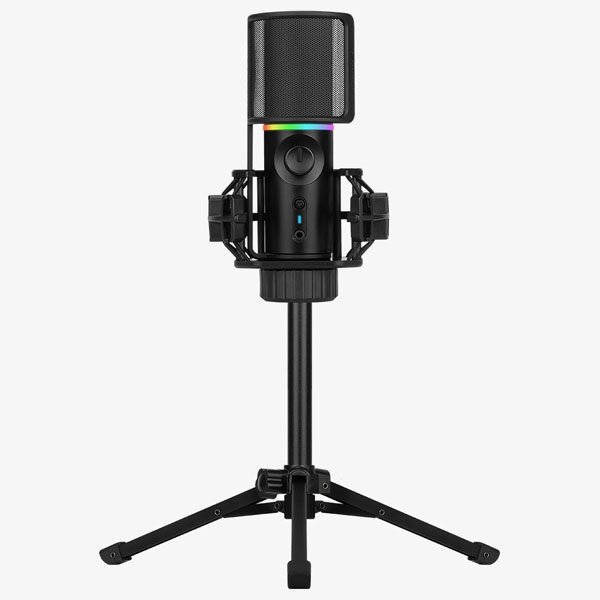 Streamplify RGB Microphone With Tripod, Black
