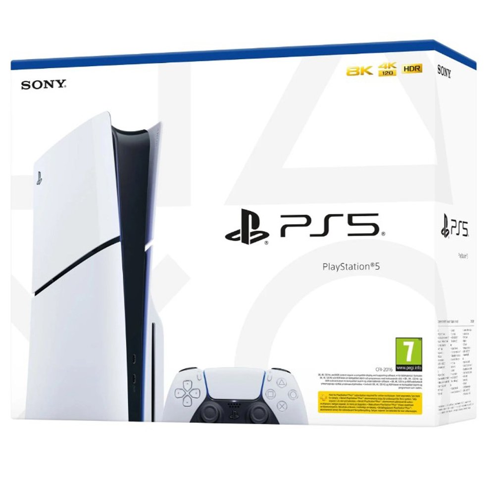 Sony PlayStation 5 (PS5) Slim, 1TB, Blu-ray