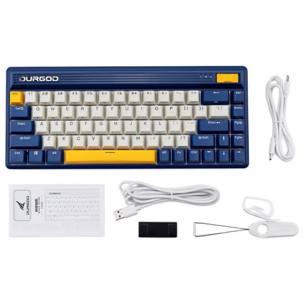 Durgod Fusion Navigator, Cherry MX Red, Wireless, US